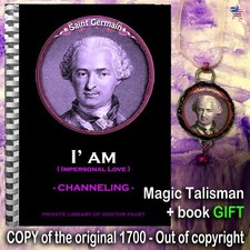 Antique Book Grimoire Magic Saint Germain Esoteric Manuscript Manual Occultism