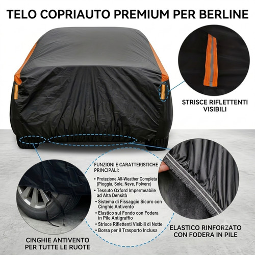 Telo copriauto felpato - telo,