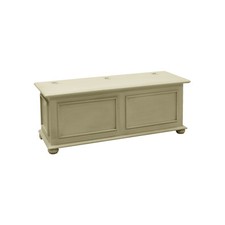 CASSAPANCA BAULE IN LEGNO AVORIO ANTICATO, 120*42*50 H