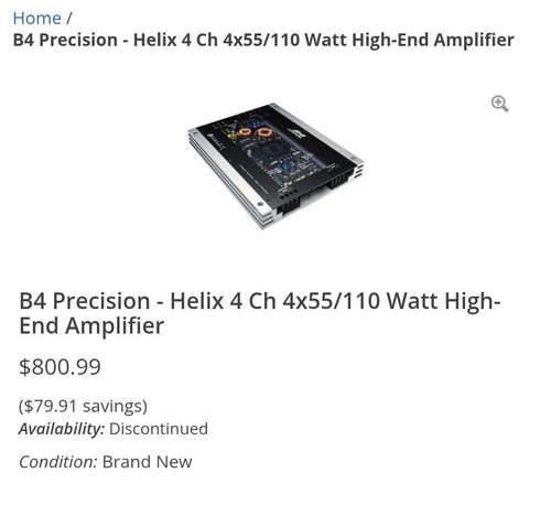 Amplificatore helix - helix, b4