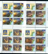 2015 Dobrogea/Dobruja, monete d'oro, grotta di Sant'Andrea, pellicano, Enisala, Romania, 6988/MNH