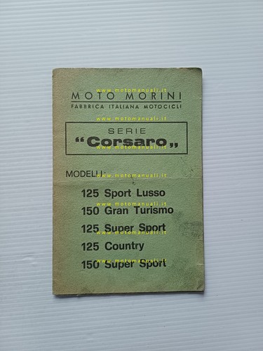 Moto morini serie corsaro 125 - moto,