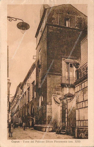 Eh214 cartolina capua palazzo - cartolina, capua,palazzo