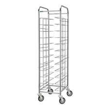Carrello Porta Vassoi FIMAR Universale Filo Acciaio 12 posti 52x62x185 cm