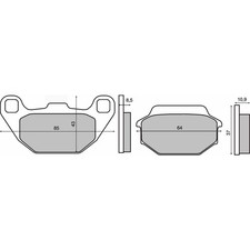 COPPIA PASTIGLIE FRENO per