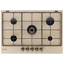 INDESIT TH 752 I AV PIANO COTTURA 75CM 5 FUOCHI GRIGLIE SMALTATE COLORE AVENA