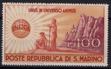 SAN MARINO 1946 UNRRA 100 LIRE