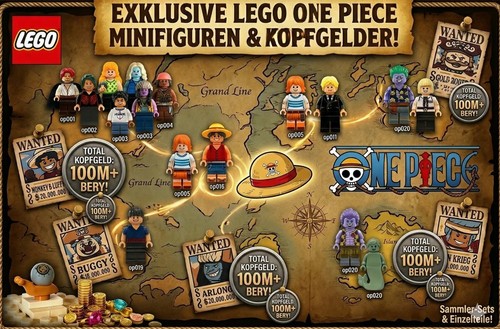 Lego one piece - piece, personaggi