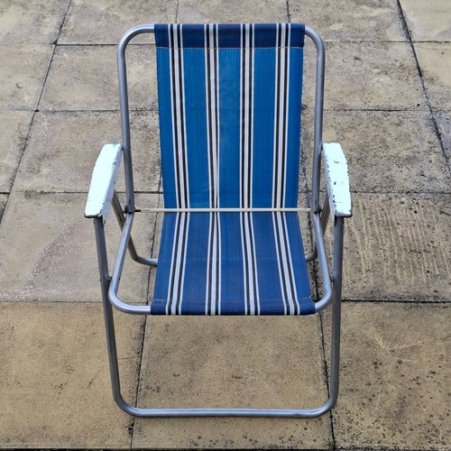 Sedia sdraio vintage blu - sedia, a