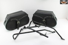 Harley davidson Softail Fat boy 1340 Semi-Rigid Leather Bags *H01281*