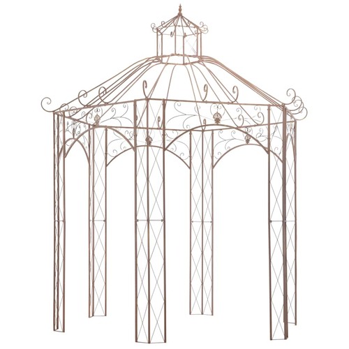 Padiglione giardino marrone - da,