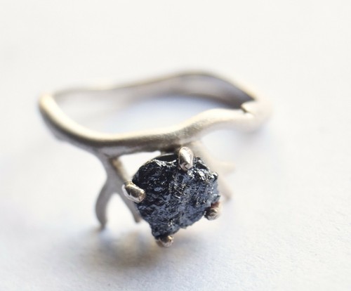 Anello ramoscello con diamanti