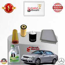 KIT TAGLIANDO 4 FILTRI E OLIO MERCEDES CLK 220 CDI C209 110KW 150CV 2007 >