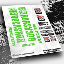 Adesivi forcelle compatibili ROCK SHOX REVELATION stickers aufkleber PB38