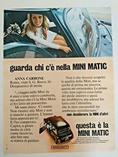 Pubblicità Advertising vintage auto MINI MATIC INNOCENTI grande formato 1970