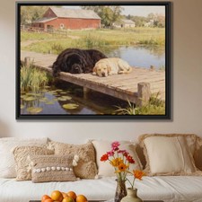 Dog Newfoundland Oil Painting