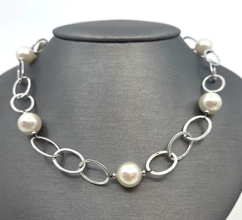 Collana majorica grande - collana,