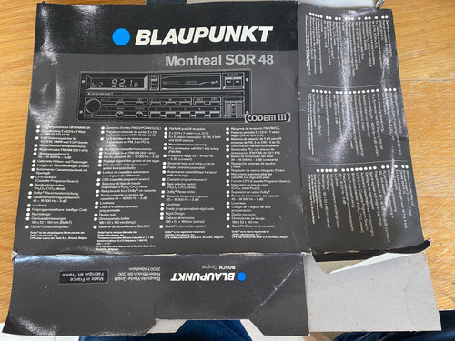 Retro blaupunkt sqr - blaupunkt,