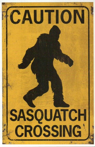 Attenzione sasquatch crossing - sasquatch,