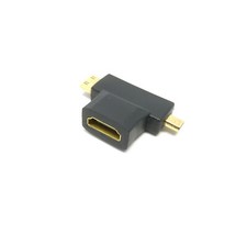 Adattatore da HDMI femmina a mini micro maschio universale generico usato nero