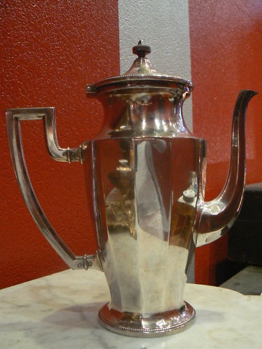 Antica caffettiera metallo - caffettiera,