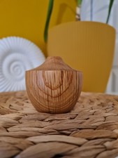 Vaso bocciolo in legno tornito