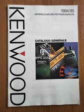 1994 - 95 KENWOOD CATALOGO APPARECCHIATURE PER RADIOAMATORI RICETRASMETTITORI