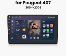 RADIO 2 DIN PER PEUGEOT 407 BLUETOOTH USB ANDROID WI-FI NAVIGATORE CARPLAY 