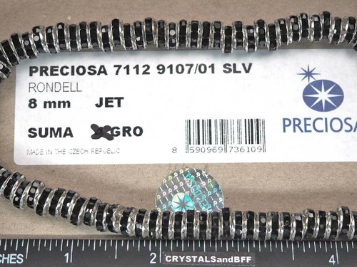 144 rondelle con strass - con,