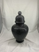 Potiche Vetro Nero Con