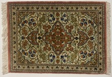 Tappeto persiano Qom in pura