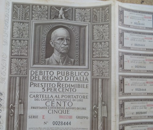 1935 azioni scripofilia - azioni,