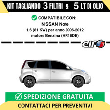 Tagliando per NISSAN Note 1.6