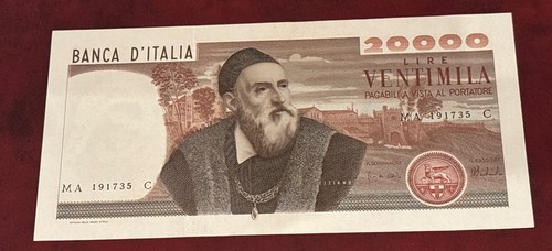 Banconota 20000 lire - 20000, 1975