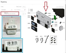 Connettore di codifica Viessmann 7834031 235F:0101 regolazione caldaia Vitodens 222 FS2B 19kW