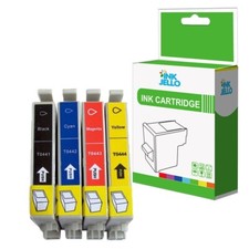 Set 4 cartucce inchiostro NON OEM per Epson Stylus C64 edizione fotografica C66 C68 C84