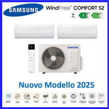 SAMSUNG WINDFREE COMFORT S2 CONDIZIONATORE DUAL AJ040TXJ2KG 9+9 BTU WIFI A++