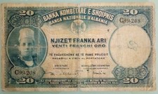 Banconote Albania 1926 20