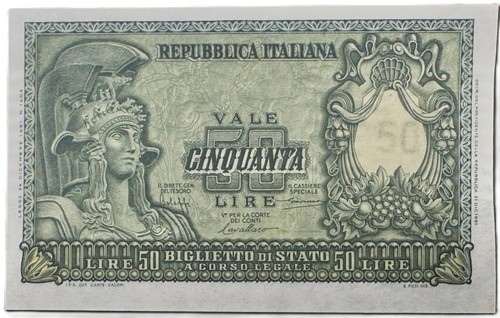 1951 italia lire - 1951, "italia