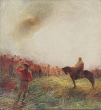 Antica stampa a colori del