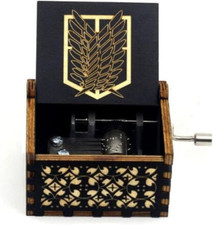 Carillon in Legno Con Incisione a Manovella, Stile Vintage, Regalo per Compleann