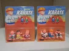 Lotto 6 figurine gomma Soma Ninja e Karate vintage anni 80 nuove