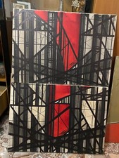 quadro astratto Olio su tela 50X70 tonalità rosso