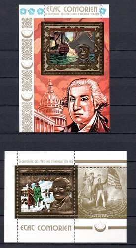Comore 1976 set - fogli, oro