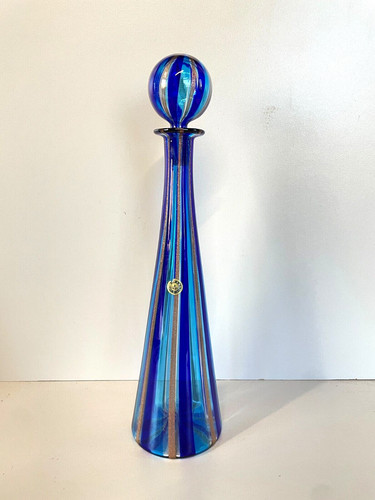 Coneical bottle blown glass - coneical,