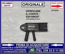 SENSORE FAP DPF GAS SCARICO PUNTO EVO QUBO FIORINO PANDA 500L DOBLO 1.3 MJT 2