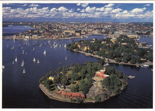 Stockholm altstadt von oben - stockholm,,