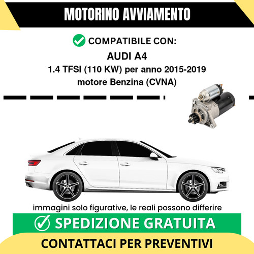 Motorino avviamento audi - motorino,