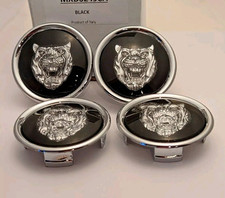 SET 4 TAPPI CENTRALI CERCHI IN LEGA JAGUAR NERI XJS XJ XJ6 X300 X308 XK8 MXD6249CA