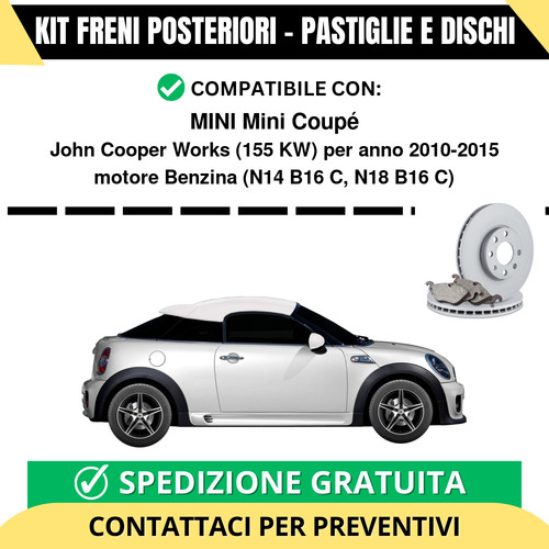 Kit freni posteriori per - freni, mini